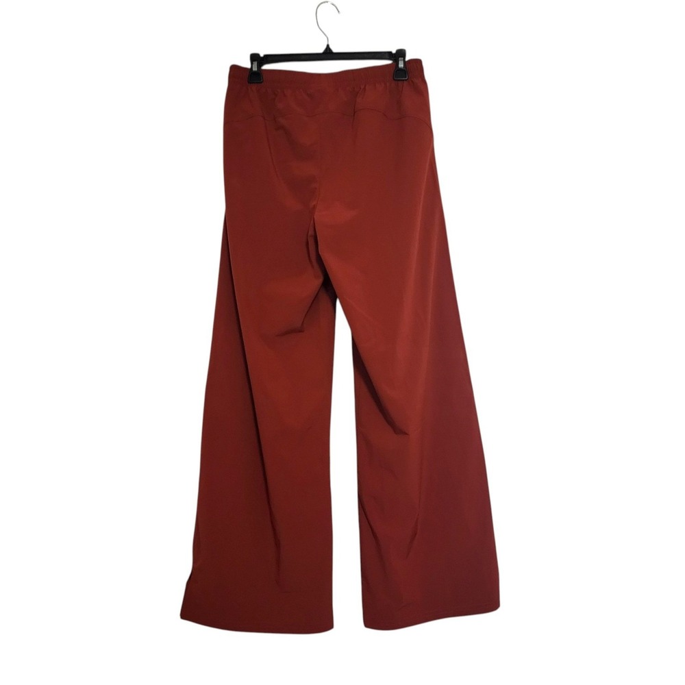 Under Armour Womens Wide Leg Athletic Pants Rust Orange Elastic Waist Small - Picture 6 of 10